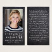 永遠に私たちのハートメモリアルのカード (正面&裏面)