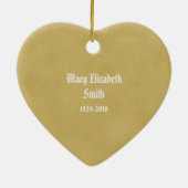 永遠に私たちのハートメモリアルのクリスマスオーナメント セラミックオーナメント (裏面)