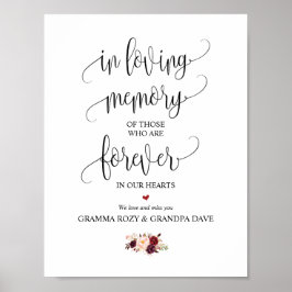 永遠に私たちのハートメモリアルのサイン ポスター