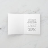 永遠に私たちのハートメモリアルモダン写真 サンキューカード (内部)