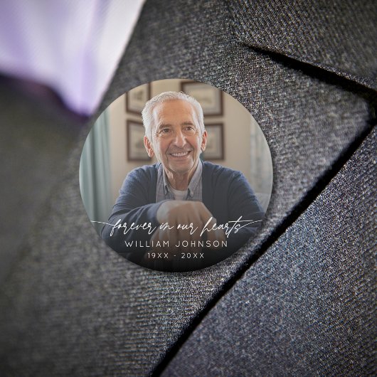 永遠に私たちのハートメモリアル写真スクリプト 缶バッジ