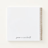 永遠に私たちのハートメモリアル写真メモリ ノートブック (裏面)