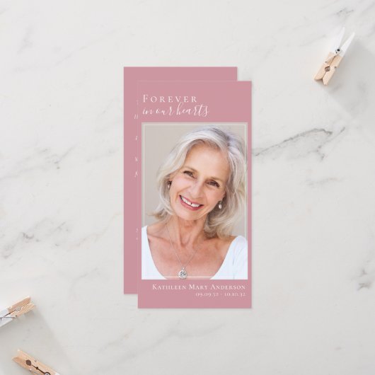 永遠に私たちのハートメモリアル大きい8x4ブックマーク (正面/裏面インサイチュ)