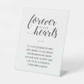 永遠に私たちのハートメモリアル授業懇親会 台座サイン (正面)