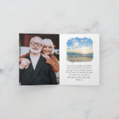 永遠に私たちのハートメモリアル祈りの言葉カードで折り畳み ノートカード (内部)