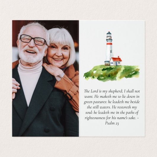 永遠に私たちのハートメモリアル祈りの言葉カードで折り畳み 名刺 (内部フラット)