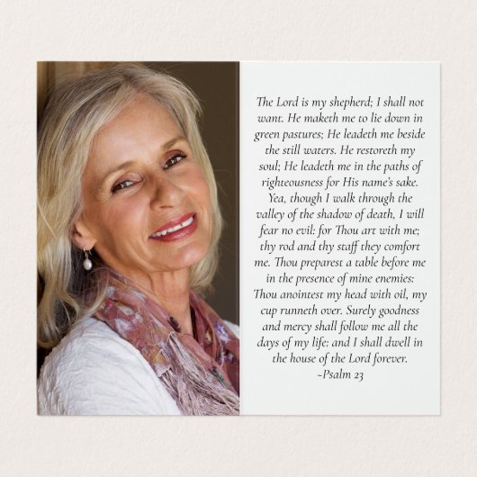 永遠に私たちのハートメモリアル祈りの言葉カードで折り畳み 名刺 (内部フラット)