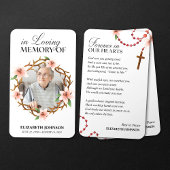 永遠に私たちのハートメモリアル葬儀の祈りカード