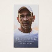 永遠に私たちのハートメモリアル葬儀カード (正面)