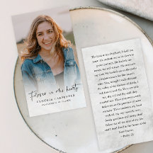 永遠に私たちのハートメモリアル葬儀カード