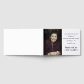 永遠に私たちのハートモダンカスタム写真記念 ゲストブック (全面)