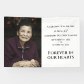 永遠に私たちのハートモダンカスタム写真記念 横断幕 (横)