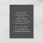 永遠に私たちのハートモダンシンプルの写真エレガント 名刺 (裏面)