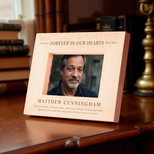 永遠に私たちのハートモダンシンプルミニマル レーザー彫刻フレーム