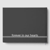 永遠に私たちのハートモダンライン写真記念 ゲストブック (裏面)