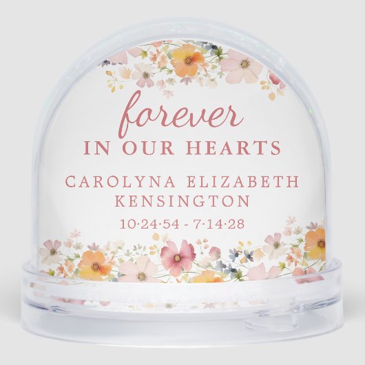 永遠に私たちのハートワイルドフラワー記念写真 (裏面)