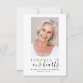 永遠に私たちのハート写真ありがとう ノートカード (正面)