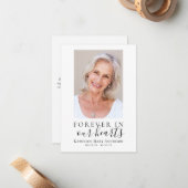永遠に私たちのハート写真ありがとう ノートカード (正面/裏面インサイチュ)