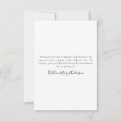 永遠に私たちのハート写真ありがとう ノートカード (裏面)