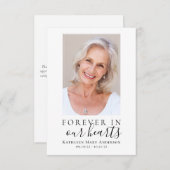 永遠に私たちのハート写真ありがとう ノートカード (正面/裏面)