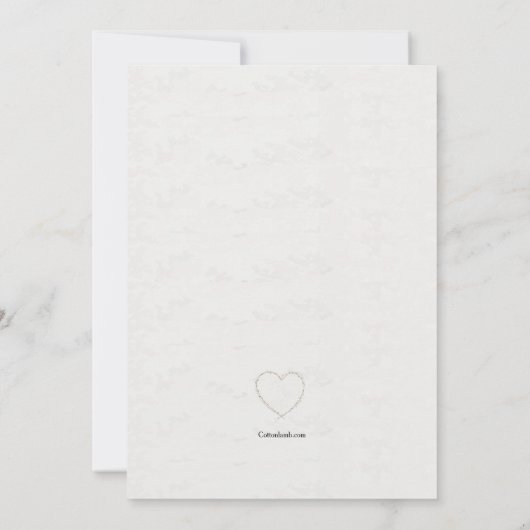 永遠に私たちのハート写真お祝いの生活  招待状 (裏面)