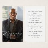 永遠に私たちのハート写真の同情カード (正面&裏面)