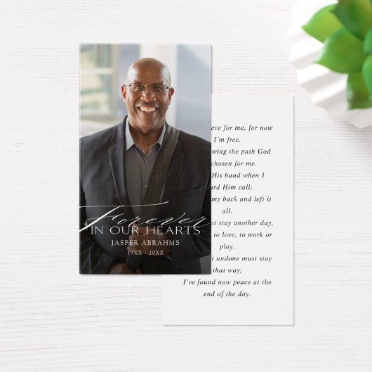 永遠に私たちのハート写真の同情カード (デスク)