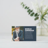 永遠に私たちのハート写真カードで葬儀 名刺 (スタンド正面)