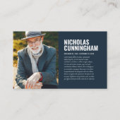 永遠に私たちのハート写真カードで葬儀 名刺 (正面)