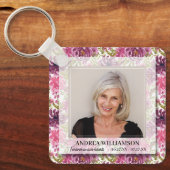 永遠に私たちのハート写真フローラメモリアル キーホルダー (正面)
