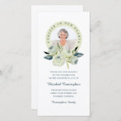 永遠に私たちのハート写真フローラメモリアル サンキューカード (正面/裏面)