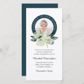 永遠に私たちのハート写真フローラメモリアル サンキューカード (正面/裏面)