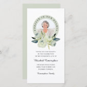 永遠に私たちのハート写真フローラメモリアル サンキューカード (正面/裏面)