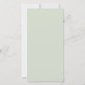 永遠に私たちのハート写真フローラメモリアル サンキューカード (裏面)