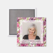 永遠に私たちのハート写真フローラ マグネット (正面/裏面)