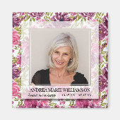 永遠に私たちのハート写真フローラ マグネット (正面)