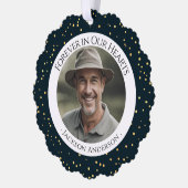 永遠に私たちのハート写真思い出 オーナメントカード (左)