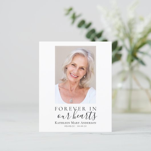 永遠に私たちのハート写真悔やみや弔慰ありがとう (スタンド正面)