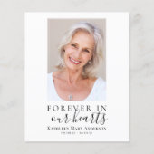 永遠に私たちのハート写真悔やみや弔慰ありがとう (正面)