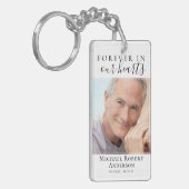永遠に私たちのハート写真悔やみや弔慰メモリアル キーホルダー (正面左)