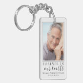 永遠に私たちのハート写真悔やみや弔慰メモリアル キーホルダー (正面左)