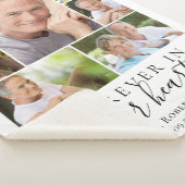 永遠に私たちのハート写真悔やみや弔慰メモリアル シェルパブランケット (3/4)