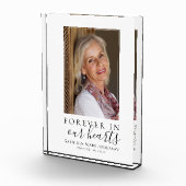 永遠に私たちのハート写真悔やみや弔慰メモリアル フォトブロック (右)