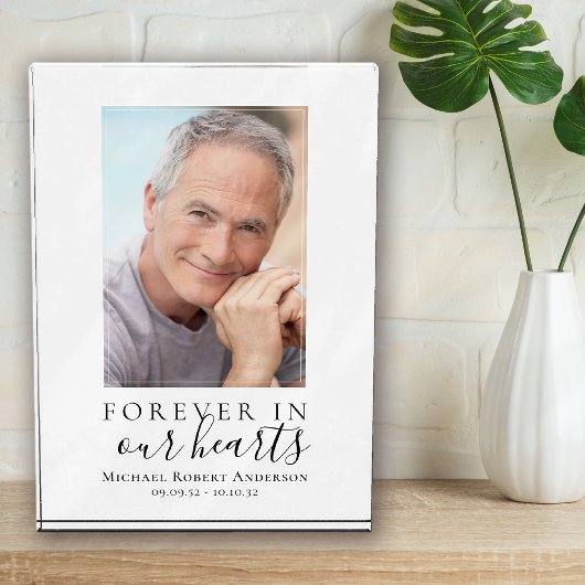 永遠に私たちのハート写真悔やみや弔慰メモリアル フォトブロック