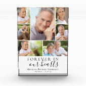 永遠に私たちのハート写真悔やみや弔慰メモリアル フォトブロック (正面)