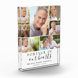 永遠に私たちのハート写真悔やみや弔慰メモリアル フォトブロック