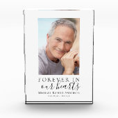 永遠に私たちのハート写真悔やみや弔慰メモリアル フォトブロック (正面)