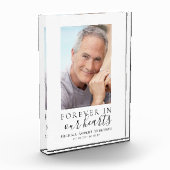 永遠に私たちのハート写真悔やみや弔慰メモリアル フォトブロック (左)