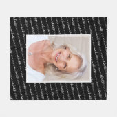 永遠に私たちのハート写真悔やみや弔慰メモリアル フリースブランケット (正面(横))