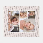 永遠に私たちのハート写真悔やみや弔慰メモリアル フリースブランケット (正面(横))